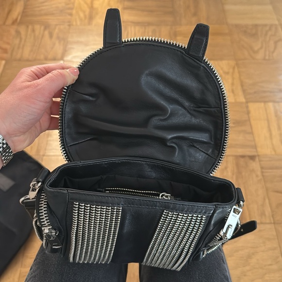 Black Leather Crossbody Bag - Picture 11 of 15